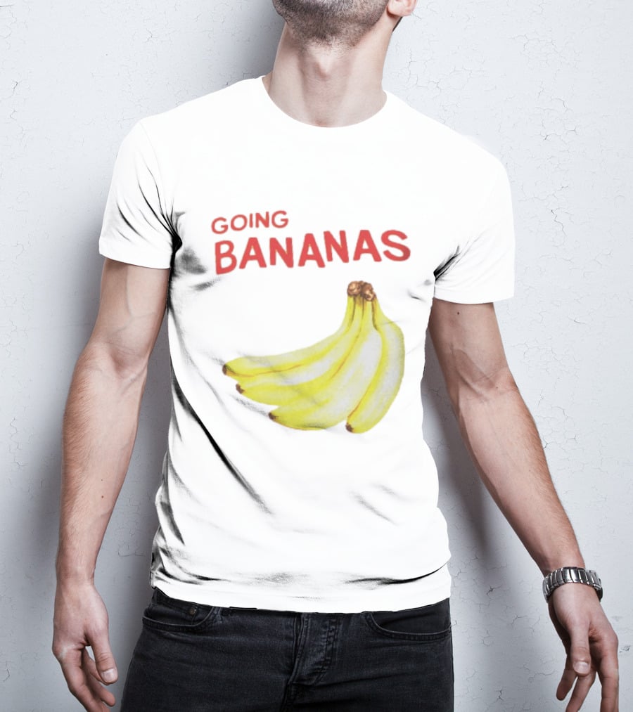 Going Bananas Funny Yellow Fruit Pun T-Shirt