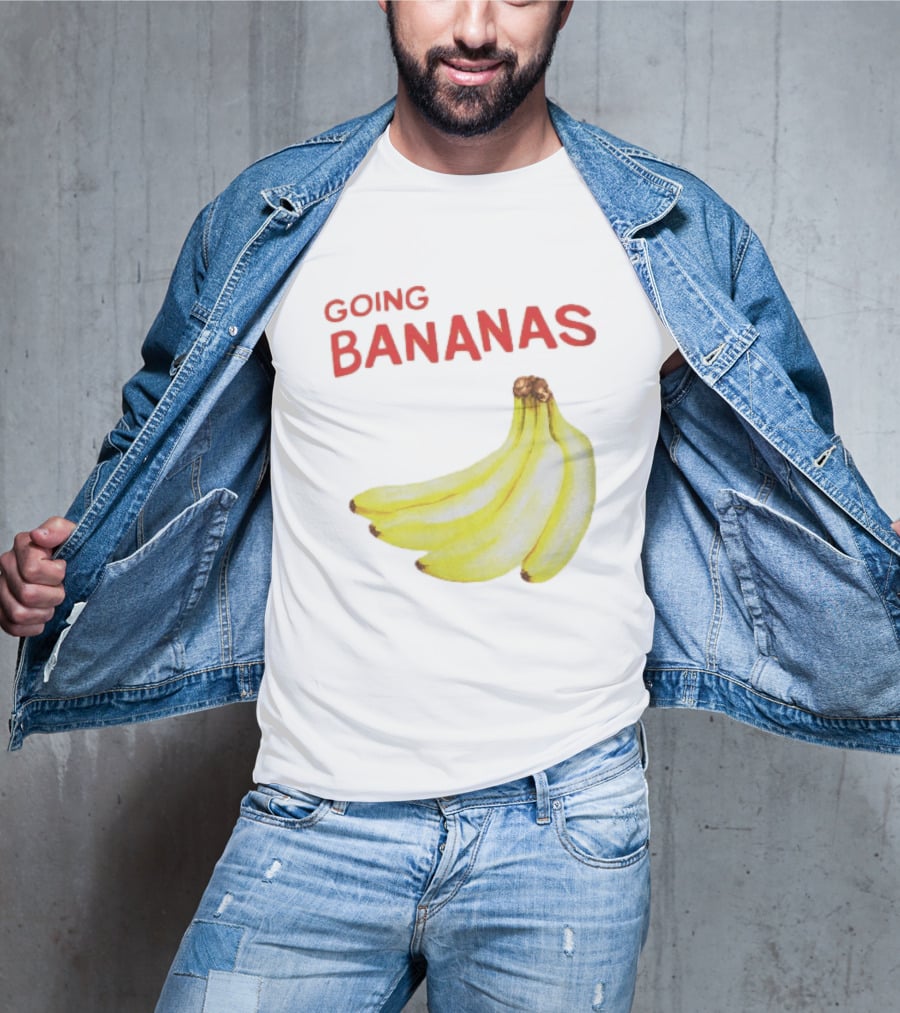 Going Bananas Funny Yellow Fruit Pun T-Shirt