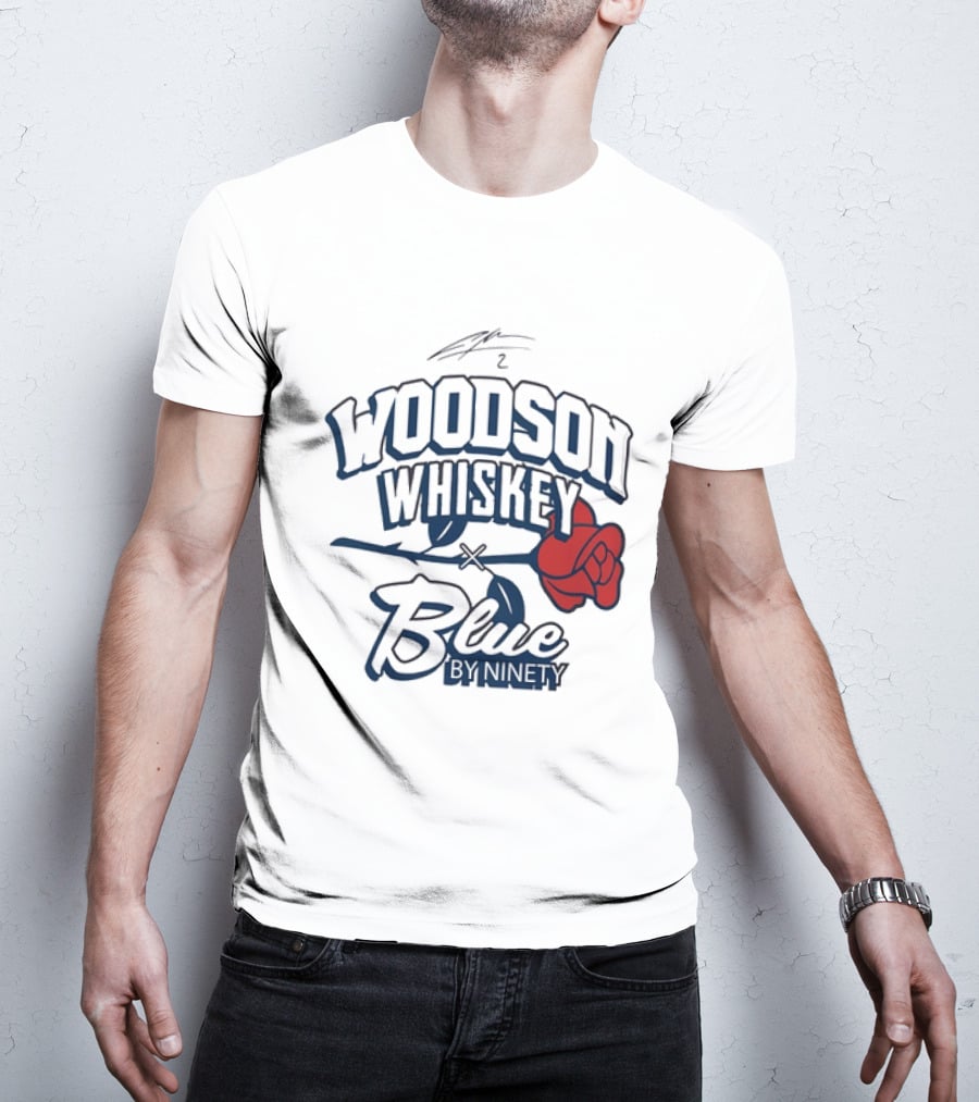 Woodson Whiskey Blue By Ninety Red Rose Collaboration T-Shirt
