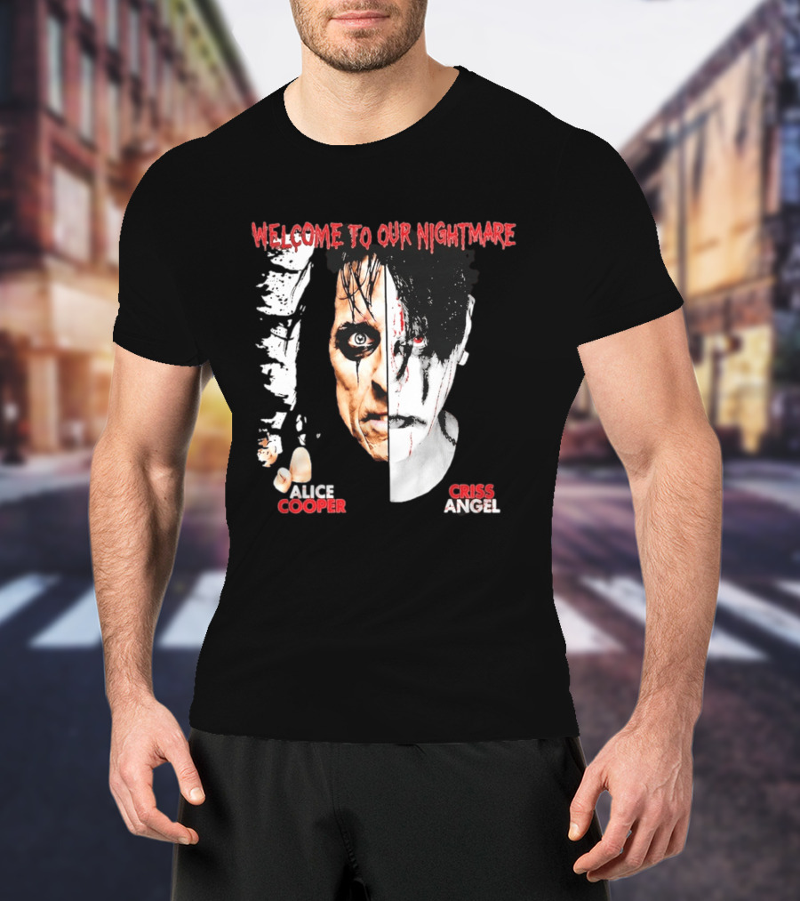 Welcome To Our Nightmare Alice Cooper Criss Angel Collaboration T-Shirt