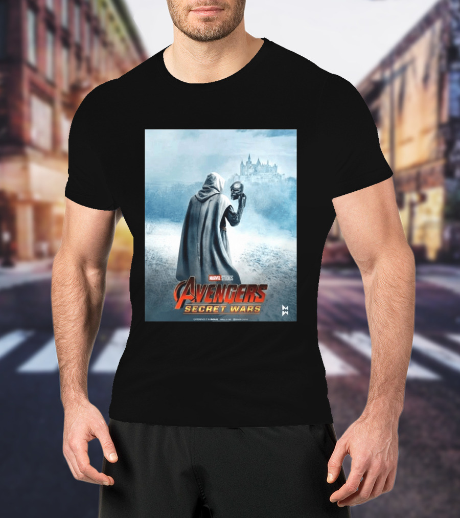Marvel Studios Avengers Secret Wars Doctor Doom Hooded Villain Castle T-Shirt