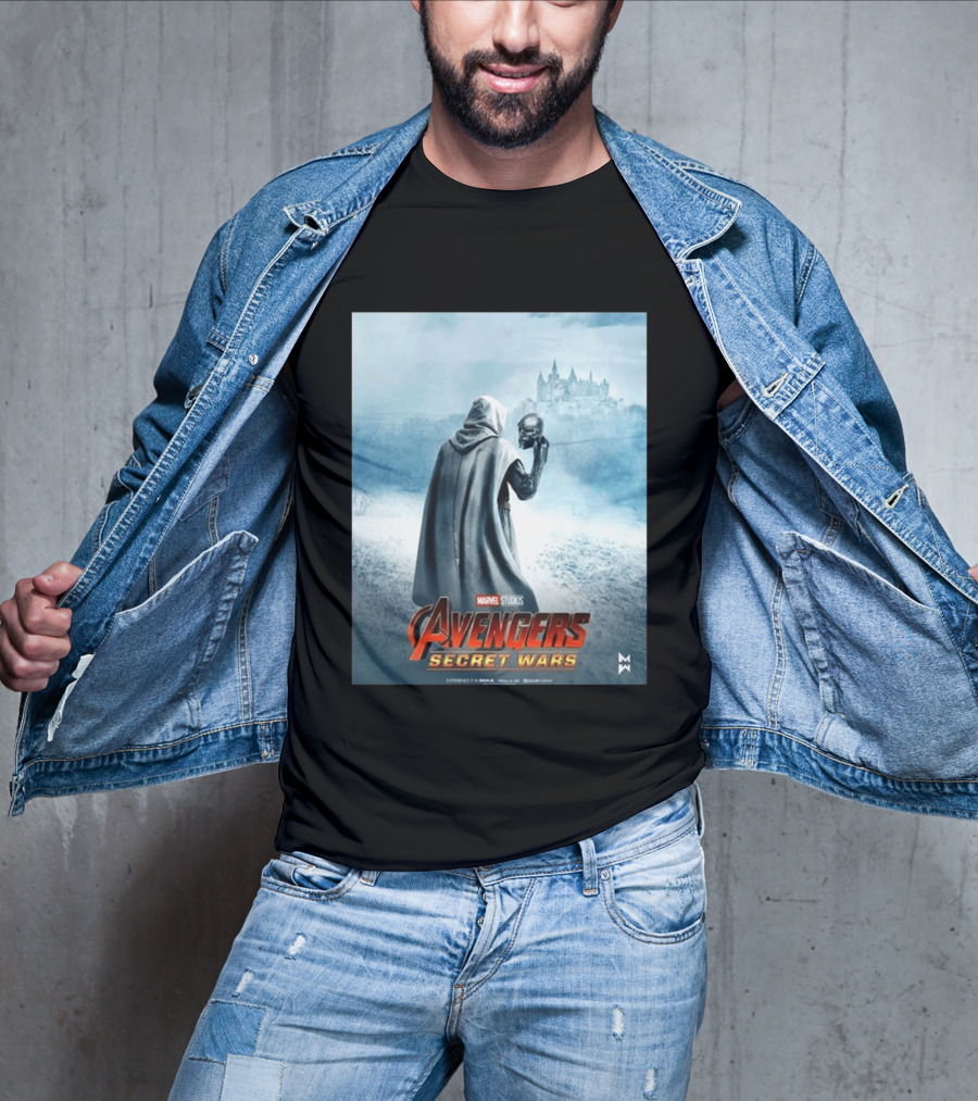 Marvel Studios Avengers Secret Wars Doctor Doom Hooded Villain Castle T-Shirt