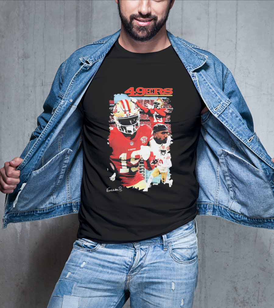 San Francisco 49ers Deebo Samuel 19 NFL Football Collage T-Shirt