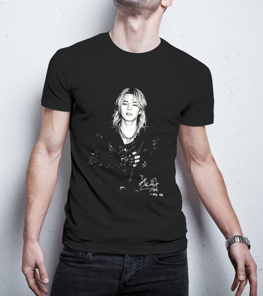 Jimin BTS Idol Signature Autograph T-Shirt