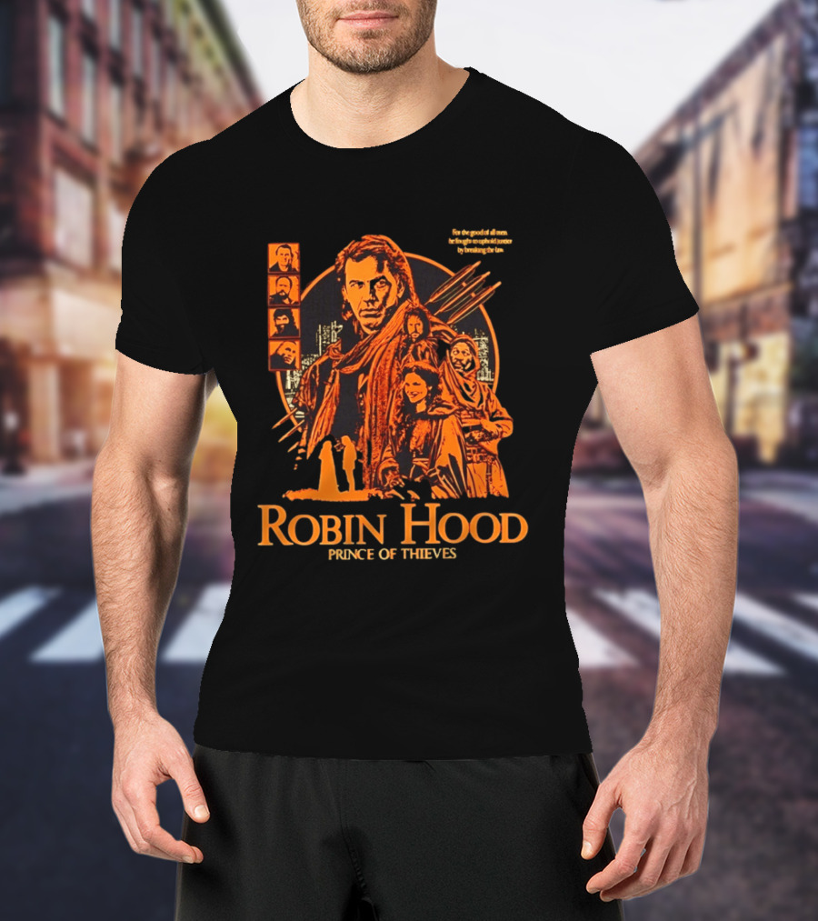 Robin Hood Prince Of Thieves Adventure Team Movie Characters T-Shirt