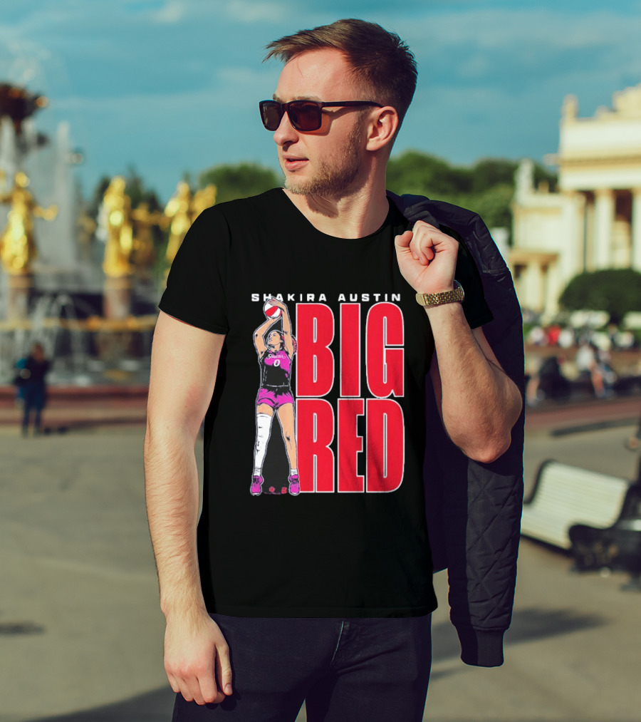 Shakira Austin Big Red Basketball Player T-Shirt