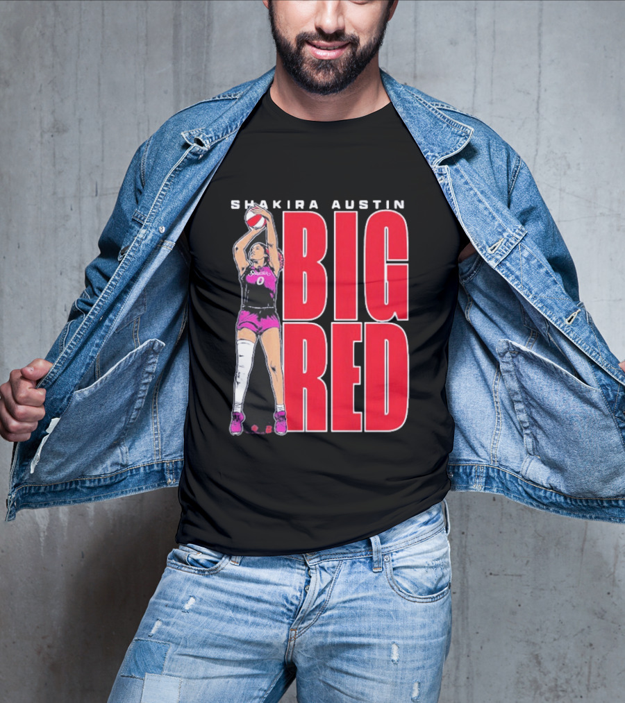 Shakira Austin Big Red Basketball Player T-Shirt