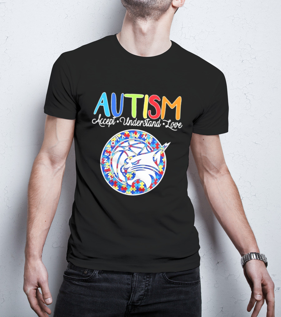Minnesota Lynx Autism Accept Understand Love 2026 T-Shirt