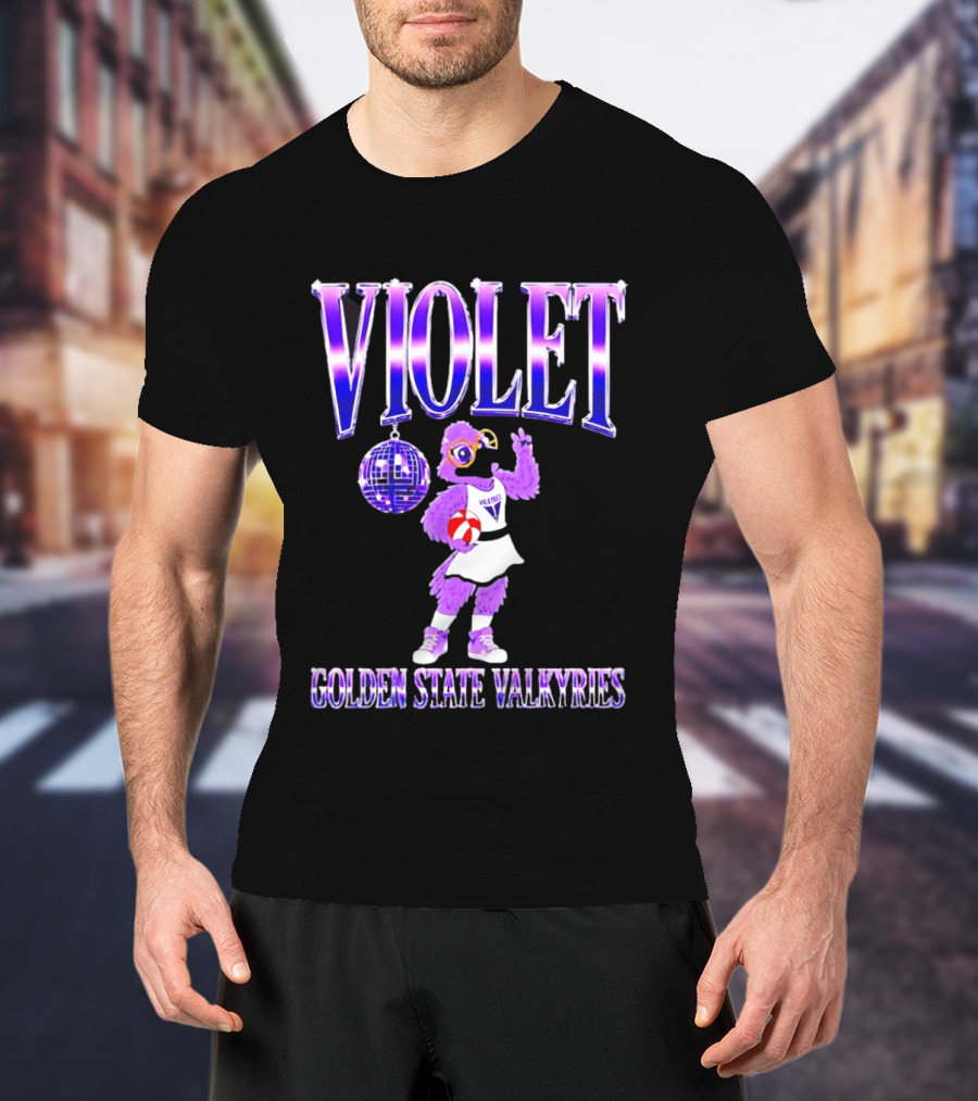Violet Disco Golden State Valkyries Volleyball T-Shirt