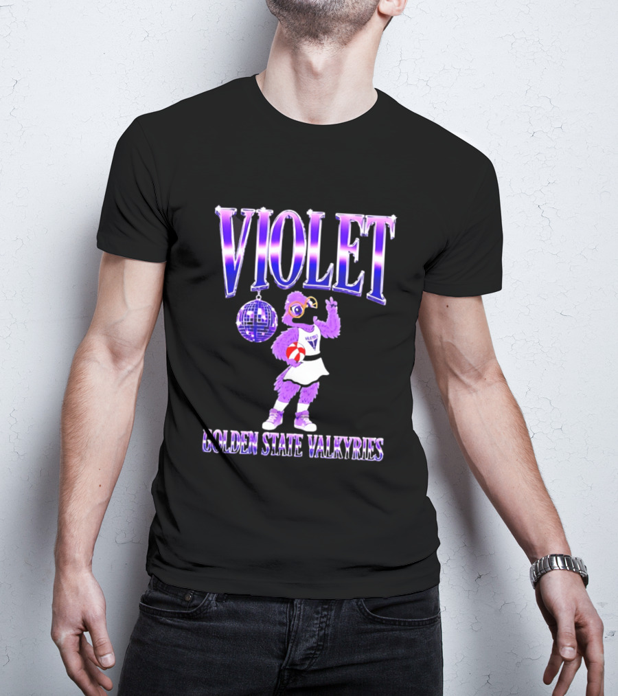 Violet Disco Golden State Valkyries Volleyball T-Shirt