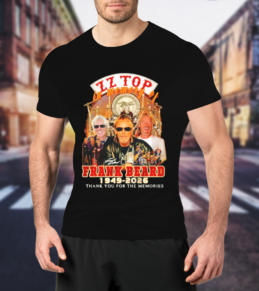 ZZ Top Frank Beard 1949 2026 In Memory Thank You For The Memories T-Shirt