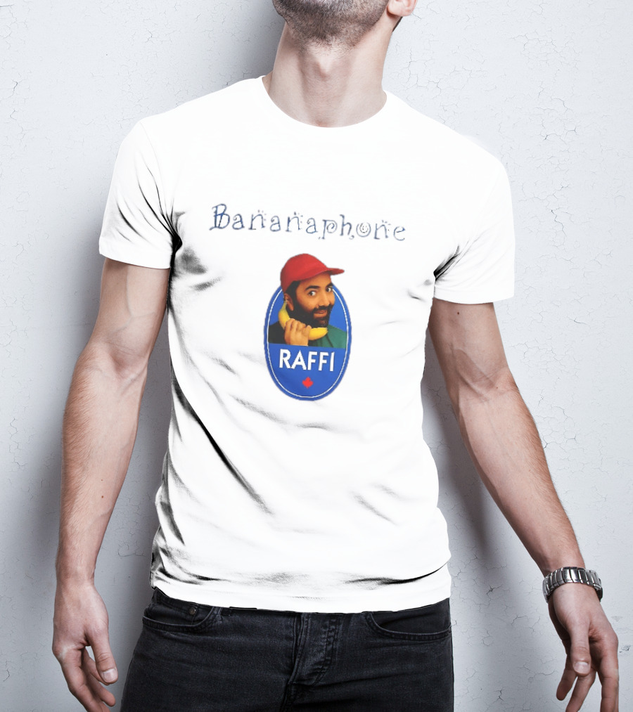Bananaphone Raffi Bearded Man With Yellow Banana And Red Cap T-Shirt