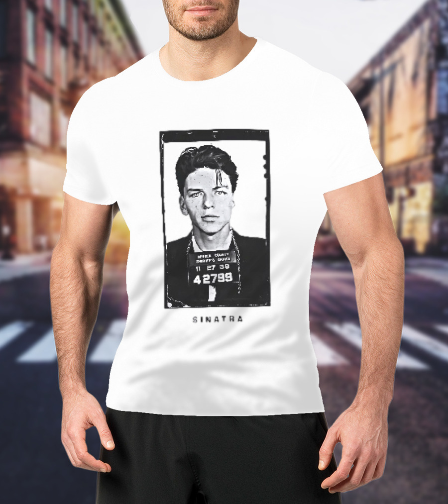 Bergen County Sheriffs Office 11 27 38 42799 Sinatra Shot T-Shirt