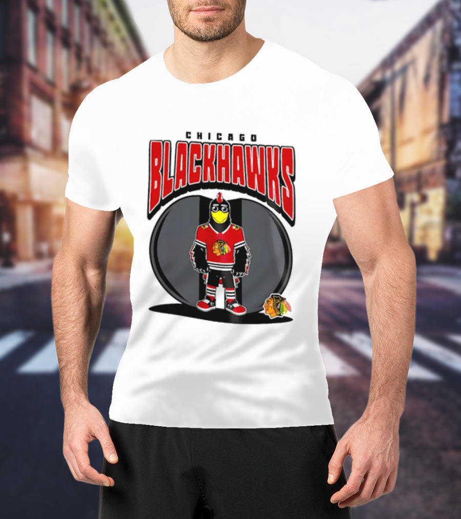 Chicago Blackhawks Mania NHL 2026 Mascot Hockey Fan Gear T-Shirt