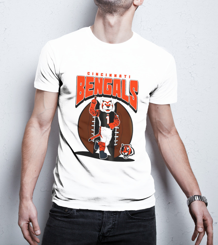 Cincinnati Bengals Tiger Mascot Football Fan Mania 2026 T-Shirt