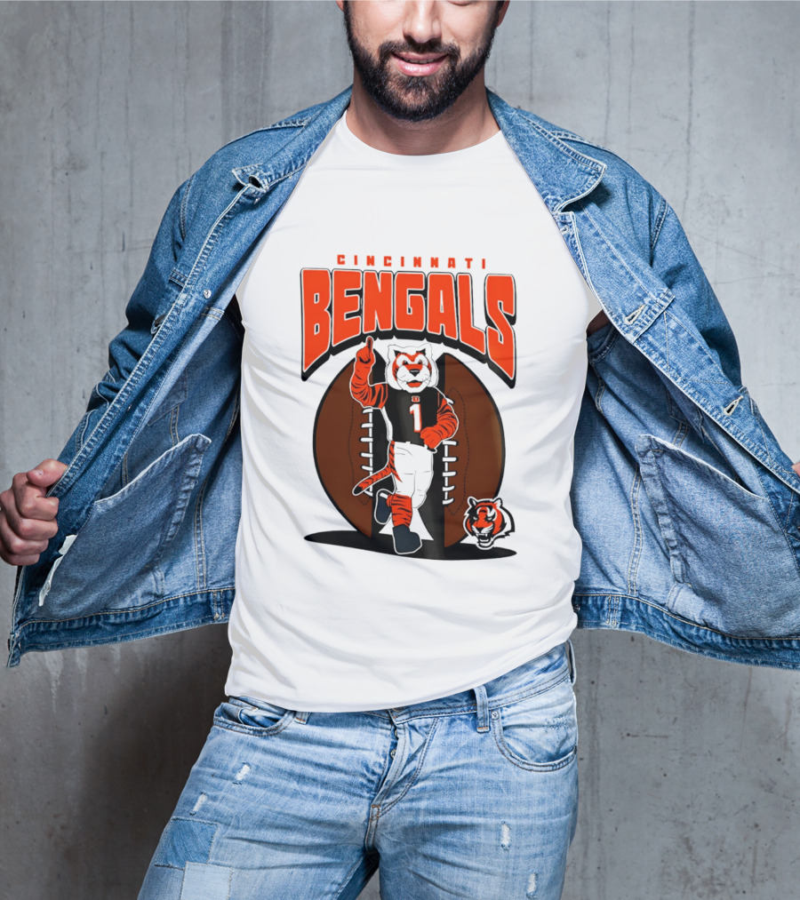 Cincinnati Bengals Tiger Mascot Football Fan Mania 2026 T-Shirt