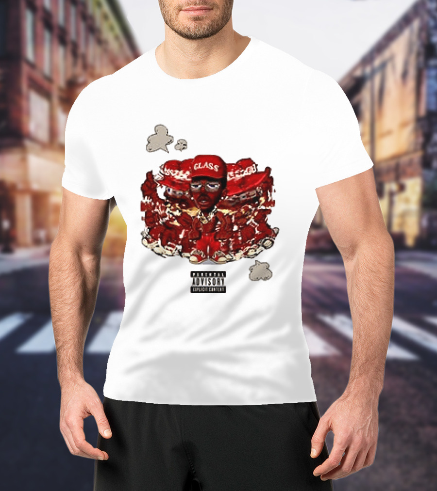 Parental Advisory Explicit Content Tyler The Creator Glass Red Hat T-Shirt