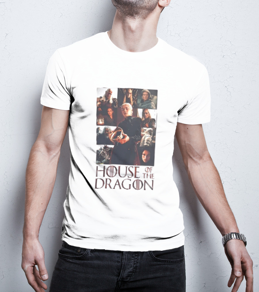 House Of The Dragon Rhaenyra Targaryen Characters Collage T-Shirt