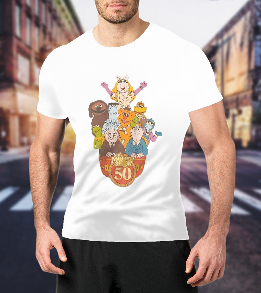The Muppet Show Anniversary 50 Iconic Characters Celebration T-Shirt