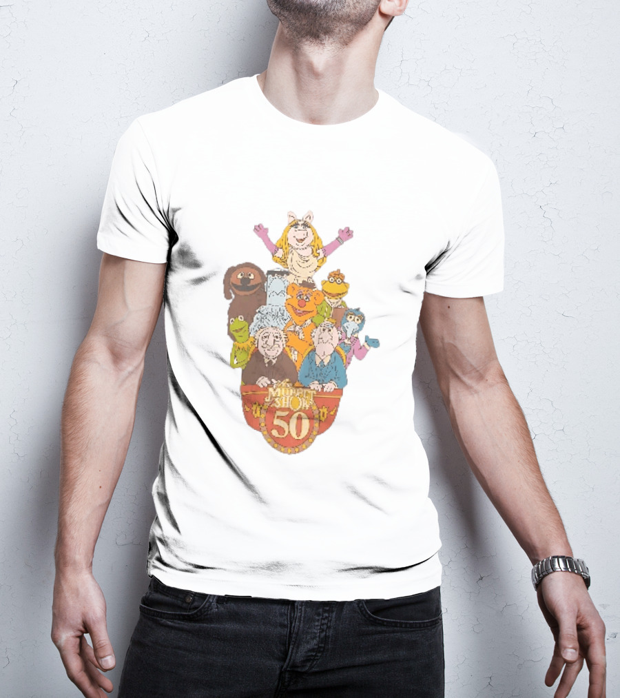 The Muppet Show Anniversary 50 Iconic Characters Celebration T-Shirt