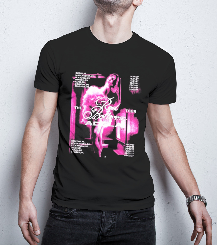 Adela Jergova The Red Bottoms Europe Tour 2026 Dates And Cities T-Shirt