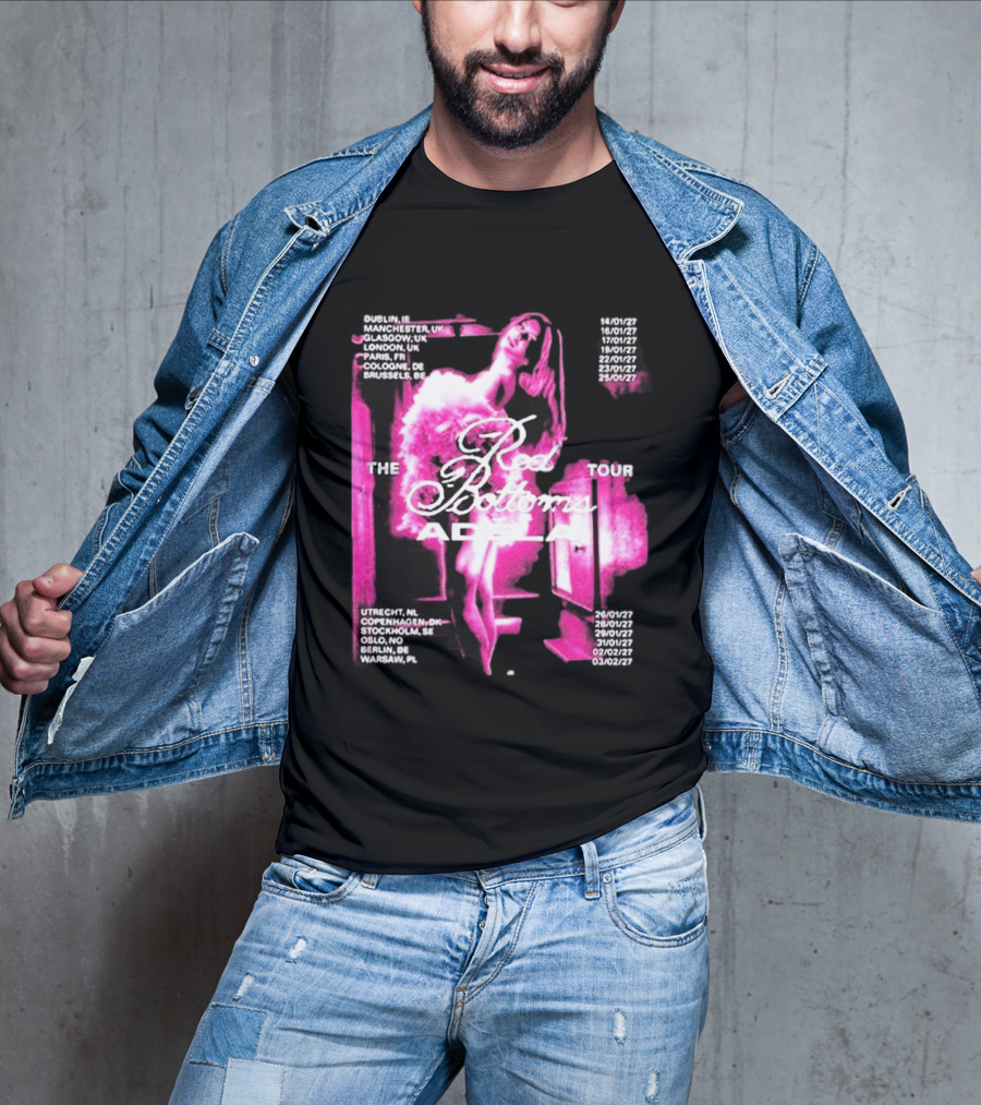 Adela Jergova The Red Bottoms Europe Tour 2026 Dates And Cities T-Shirt