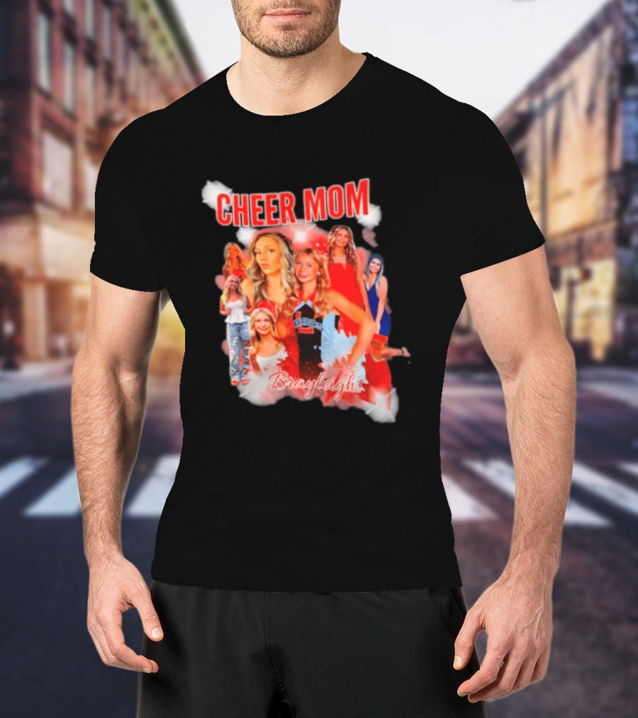 Cheer Mom Brayleigh Warriors Spirit Squad T-Shirt