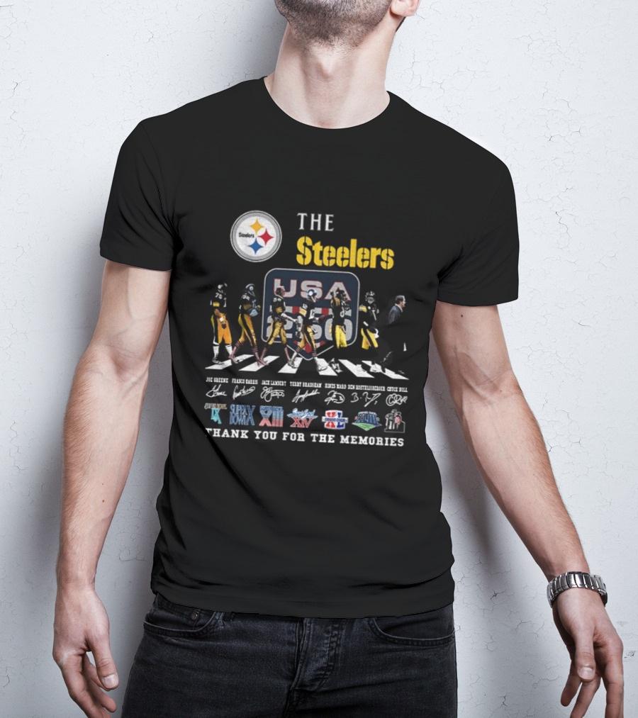 The Steelers Legends USA Super Bowl Thank You For The Memories T-Shirt