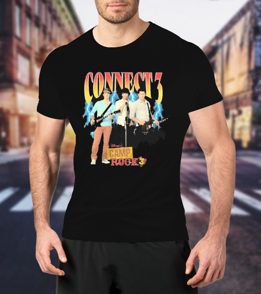 Disney Camp Rock 3 Connect 3 Band Jonas Brothers T-Shirt