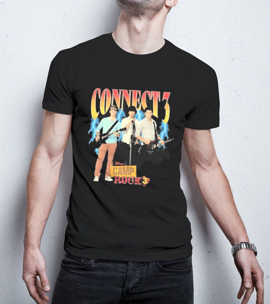 Disney Camp Rock 3 Connect 3 Band Jonas Brothers T-Shirt
