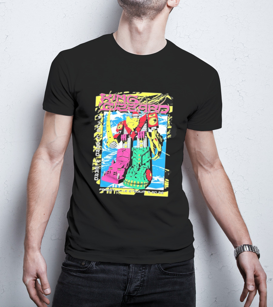 King Gizzard And The Lizard Wizard Queens New York 2026 Forest Hills Stadium August 20 Robot T-Shirt