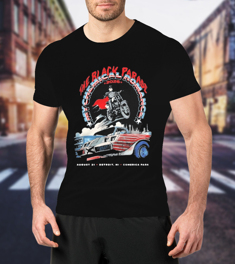 The Black Parade My Chemical Romance 2026 Detroit MI Comerica Park August 21 T-Shirt
