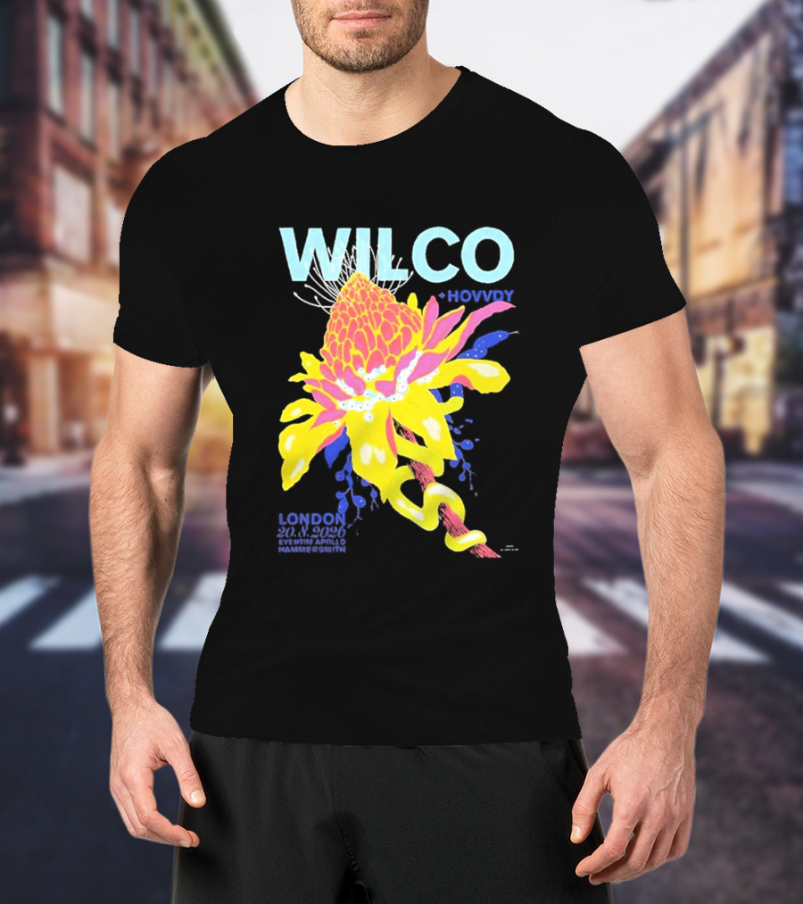 Wilco London UK Eventim Apollo Hammersmith August 20 2026 Featuring Hovvdy T-Shirt
