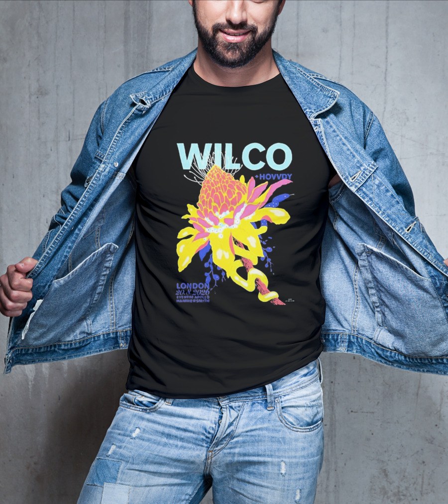 Wilco London UK Eventim Apollo Hammersmith August 20 2026 Featuring Hovvdy T-Shirt