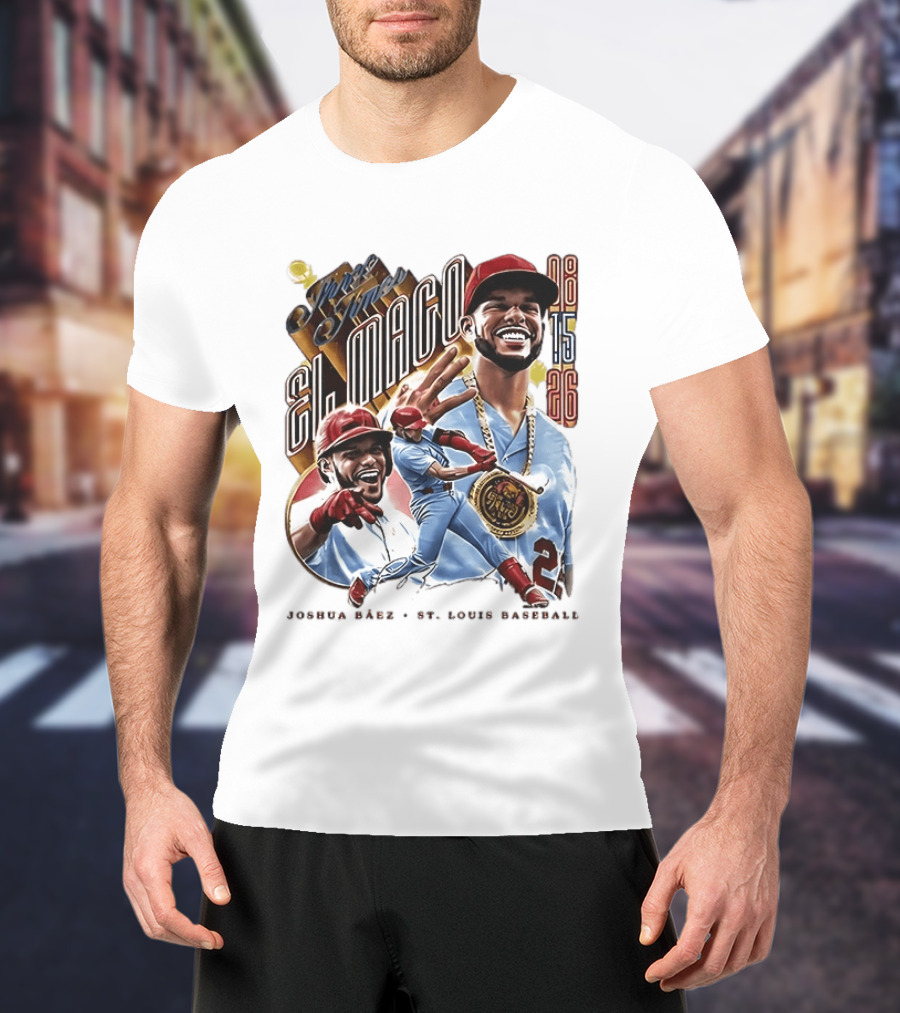 Joshua Baez El Mago 08 15 26 St Louis Baseball T-Shirt