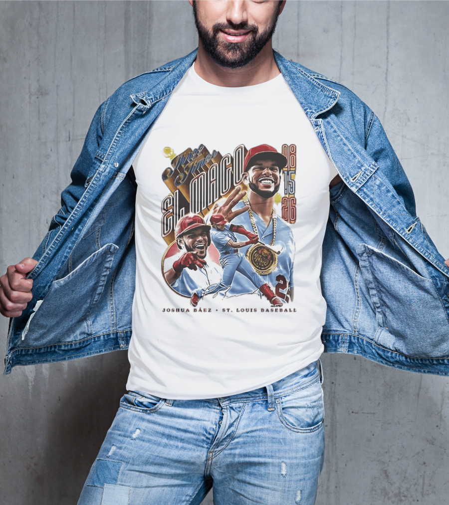 Joshua Baez El Mago 08 15 26 St Louis Baseball T-Shirt
