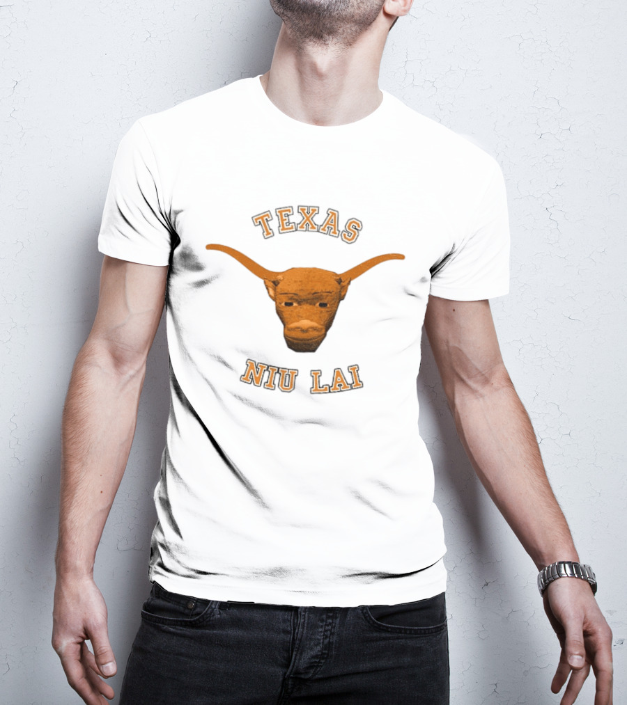 Texas Longhorn Bull Head Niu Lai T-Shirt