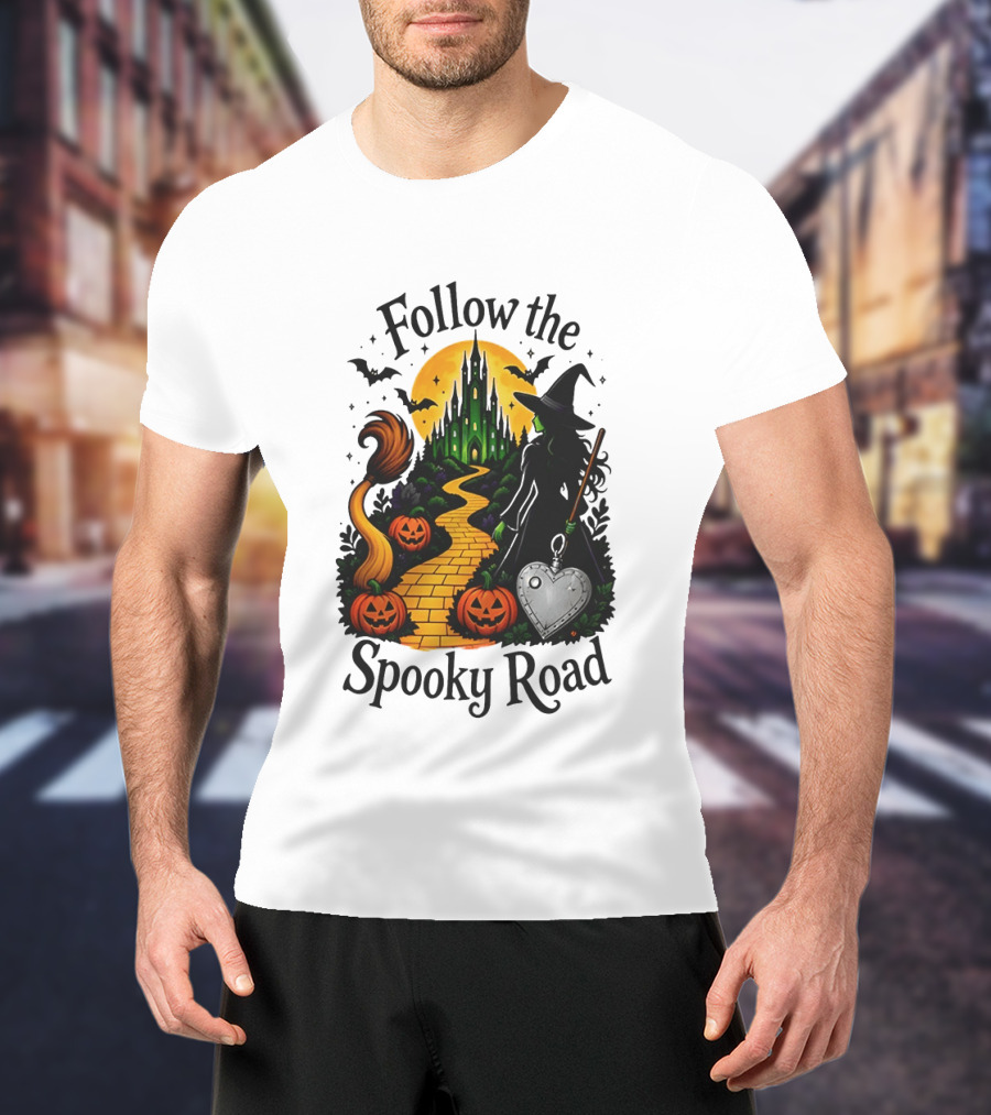 Follow The Spooky Road Wizard Of Oz Halloween Witch 2026 T-Shirt