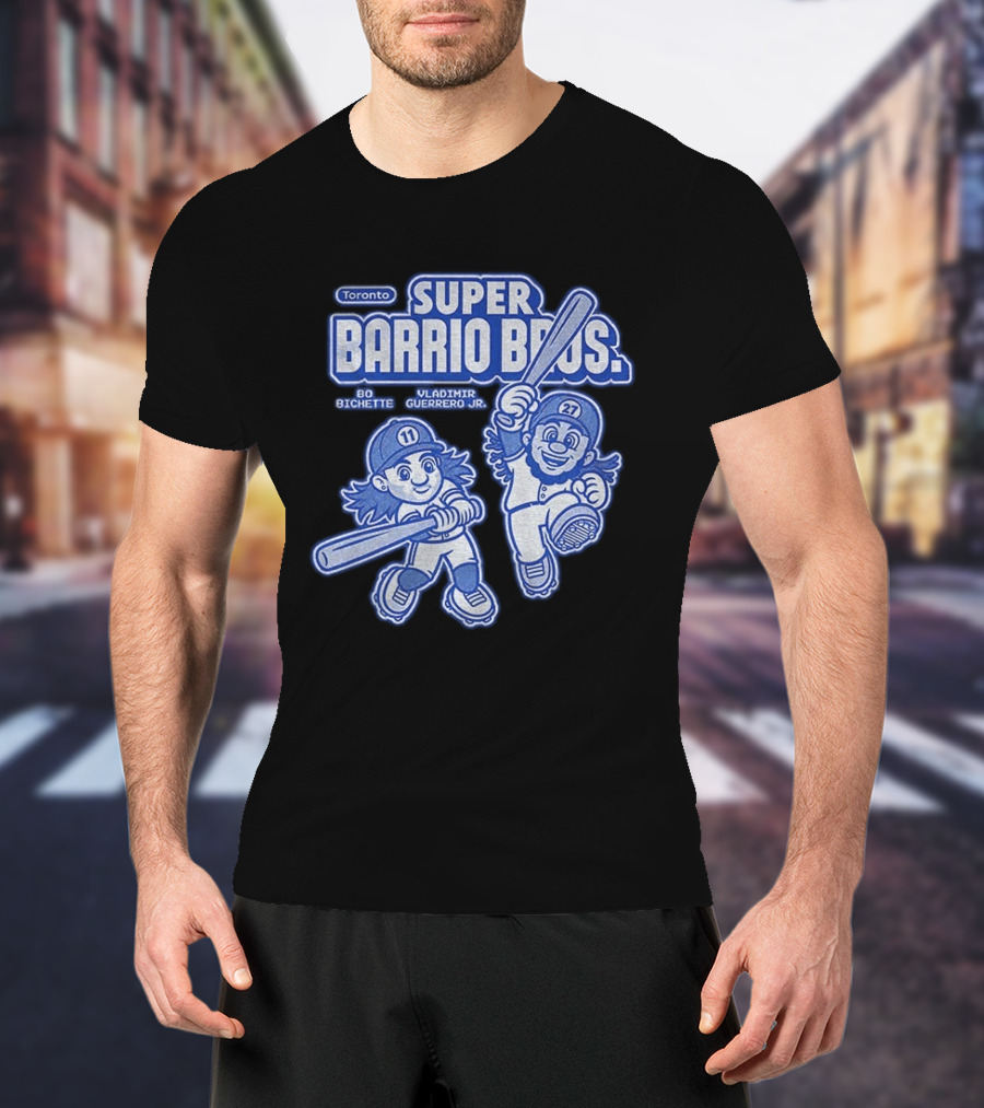 Toronto Super Barrio Bros Bo Bichette Vladimir Guerrero Jr 11 27 T-Shirt