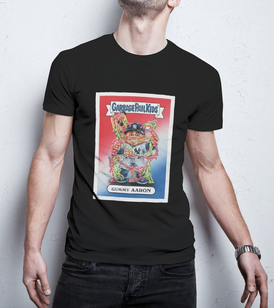 Garbage Pail Kids New York Yankees Gummy Aaron MLB Collaboration T-Shirt