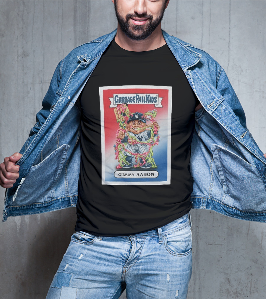 Garbage Pail Kids New York Yankees Gummy Aaron MLB Collaboration T-Shirt