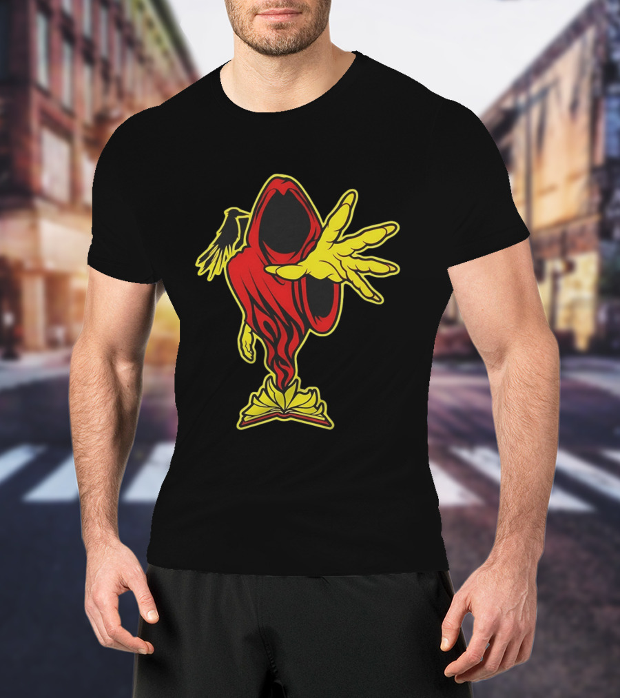 Insane Clown Posse Ringmaster Joker's Card Flame Hooded Figure T-Shirt
