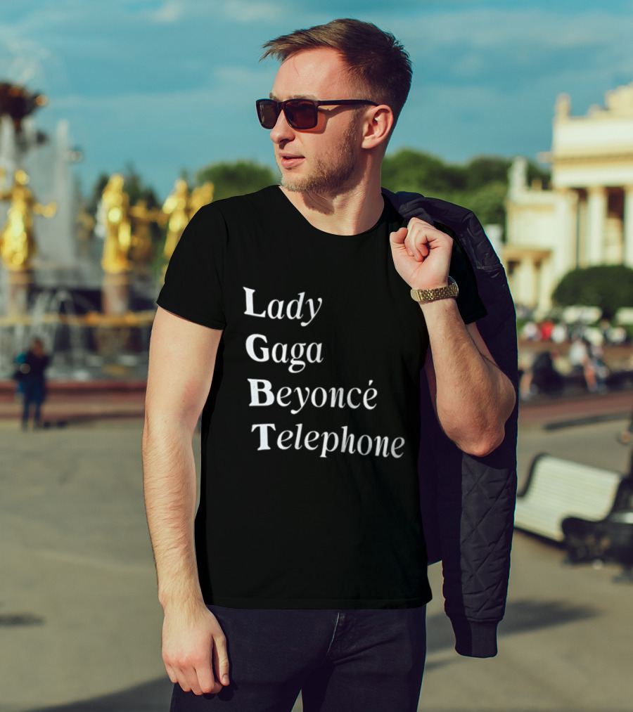 Lady Gaga Beyoncé Telephone LGBT Pride T-Shirt