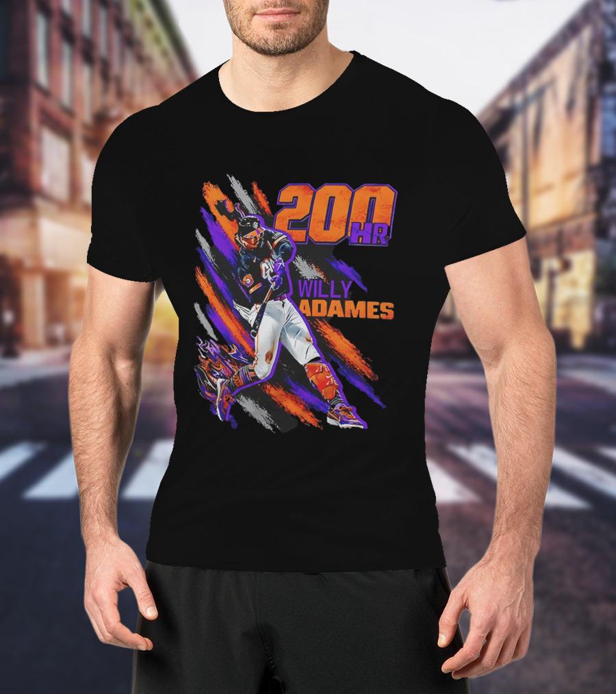200 HR Willy Adames San Francisco Giants Baseball T-Shirt