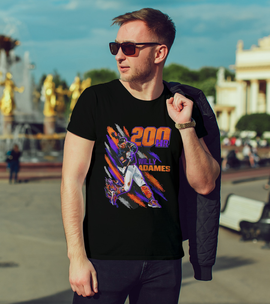 200 HR Willy Adames San Francisco Giants Baseball T-Shirt
