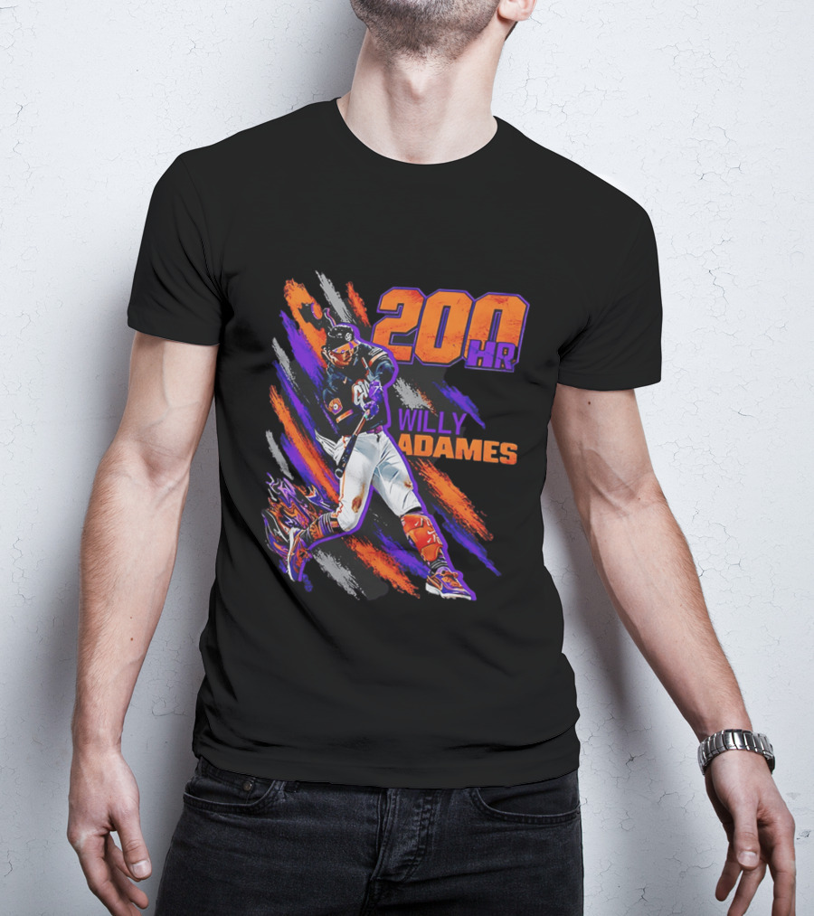 200 HR Willy Adames San Francisco Giants Baseball T-Shirt