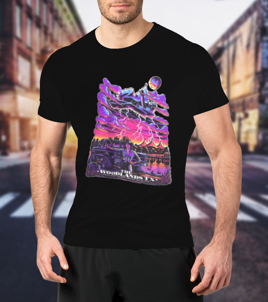 311 August 23 2026 The Cynthia Woods Mitchell Pavilion The Woodlands TX Lightning Scene T-Shirt