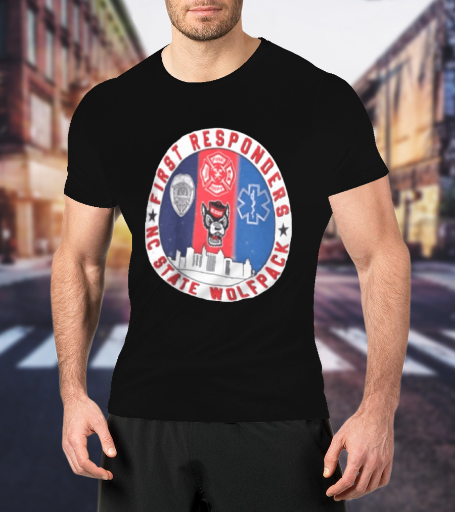 First Responders NC State Wolfpack Emergency Services T-Shirt