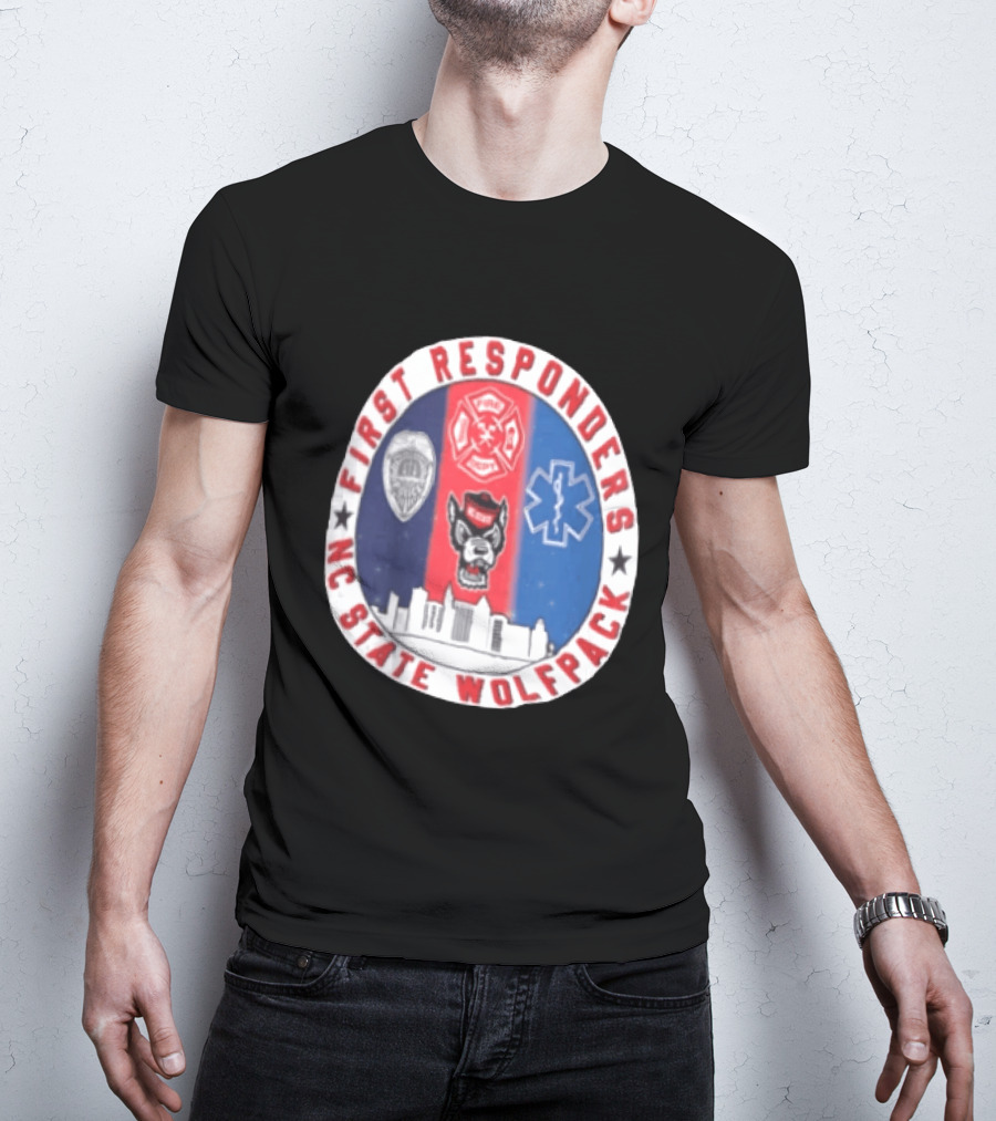 First Responders NC State Wolfpack Emergency Services T-Shirt