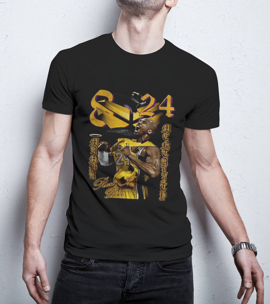 Kobe Bryant Lakers 8 24 Mamba Mentality Rest In Peace T-Shirt
